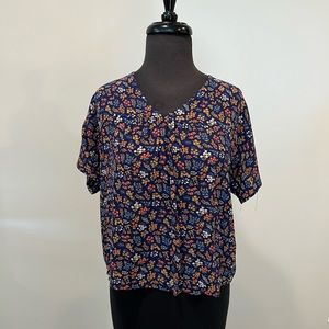 Madewell Floral Top